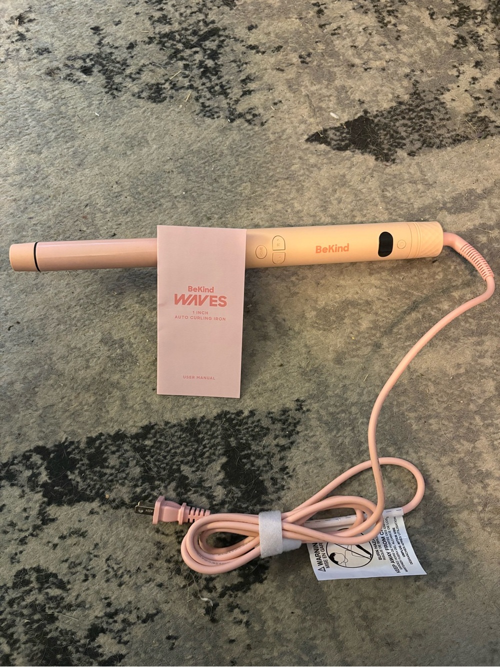 Pink Auto Curling Iron — Waves 1-inch